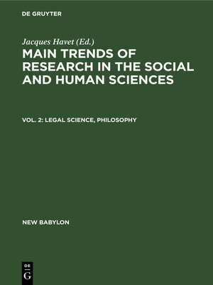 cover image of Legal science, philosophy